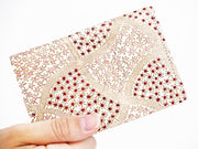 CHIRIMEN Fabric (Pink) Business Card Case