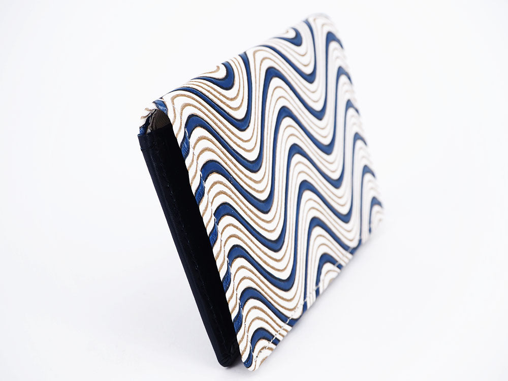 YOKONAMI Waves (Navy) Business Card Case