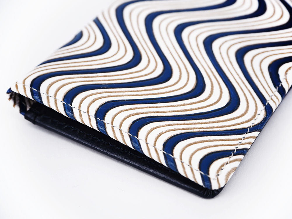 YOKONAMI Waves (Navy) Business Card Case