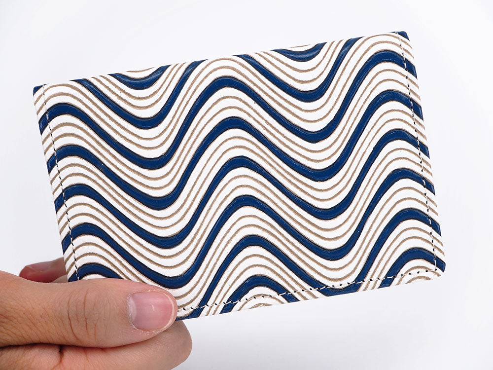 YOKONAMI Waves (Navy) Business Card Case
