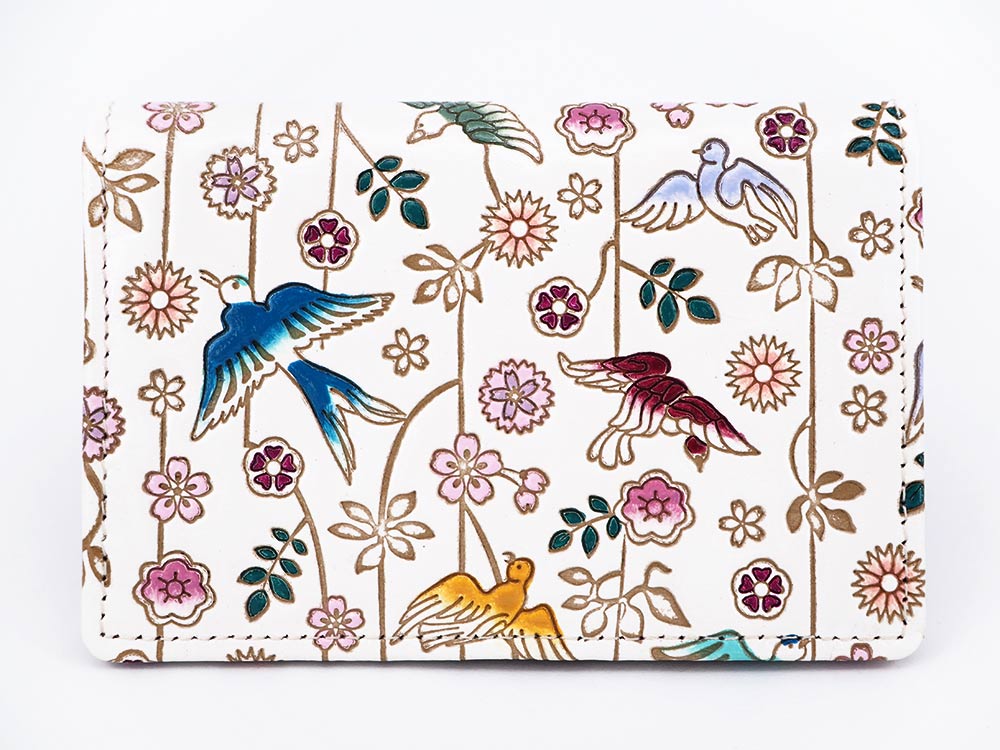 Birds and Cherry Blossoms Business Card Case