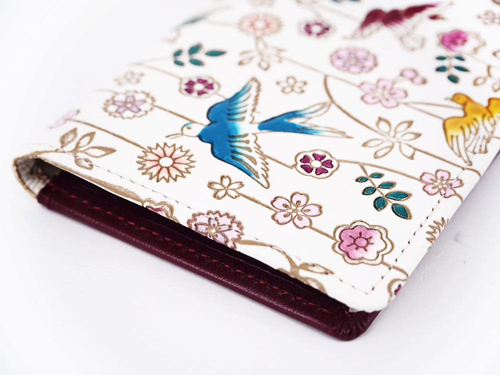 Birds and Cherry Blossoms Business Card Case