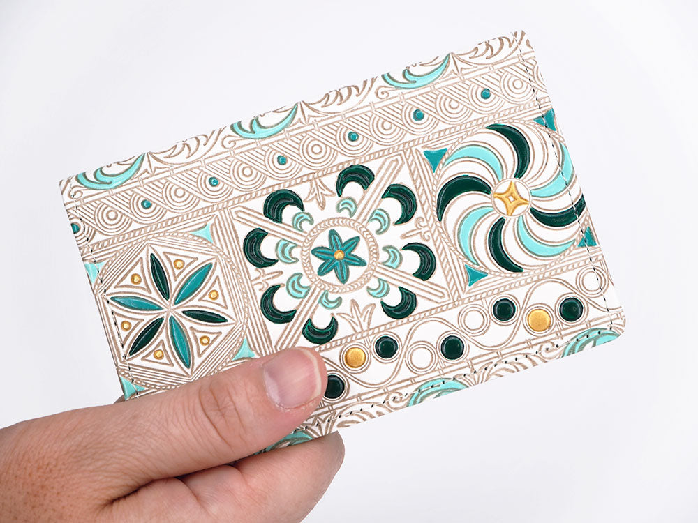 KINSHA - Persia Tiles (Green) Business Card Case