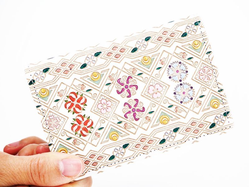 HANABISHI - Traditional Flower Patterns Business Card Case