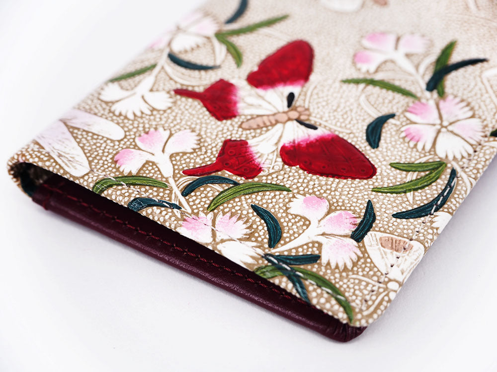 Dianthus Flowers Business Card Case