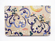 RANGIKU - Firework Chrysanthemums (Blue&Yellow) Business Card Case
