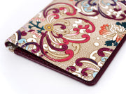 RANGIKU - Firework Chrysanthemums (Wine&Pink) Business Card Case