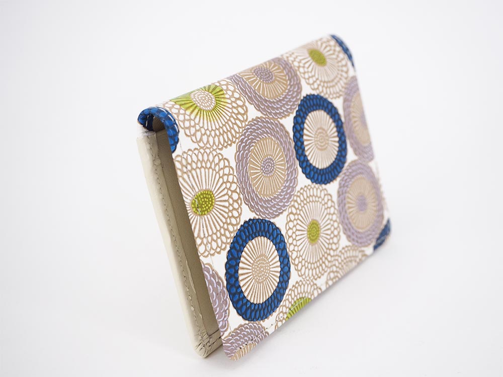 Umbrella Chrysanthemums (Shimmering Blue) Business Card Case