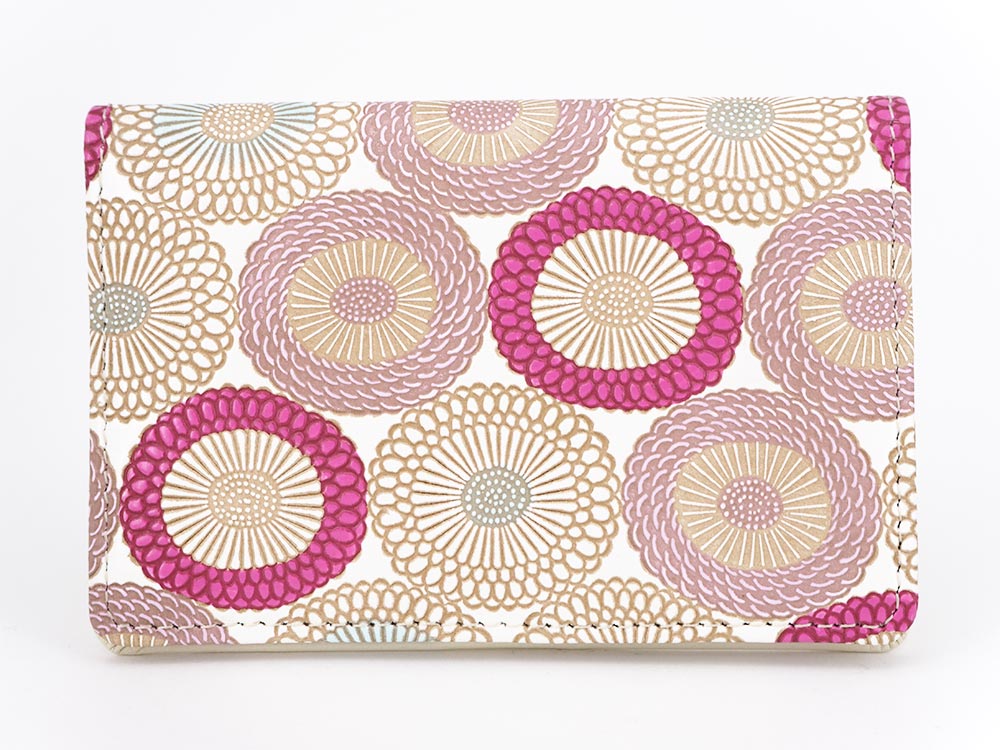 Umbrella Chrysanthemums (Peach Blossom) Business Card Case