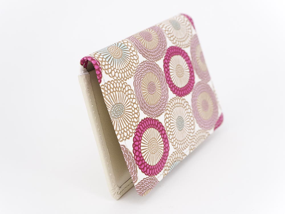Umbrella Chrysanthemums (Peach Blossom) Business Card Case