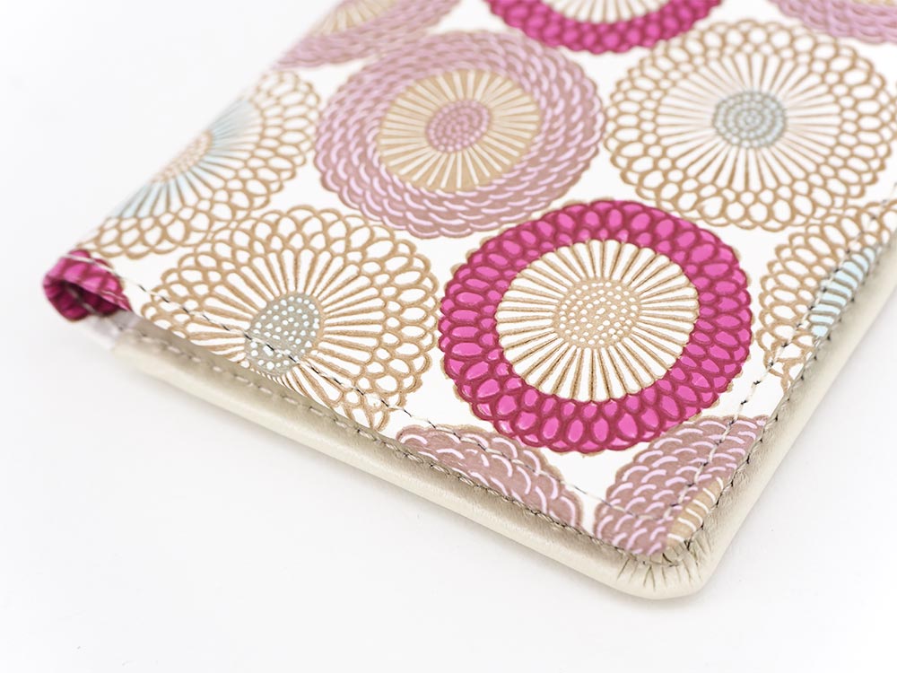 Umbrella Chrysanthemums (Peach Blossom) Business Card Case