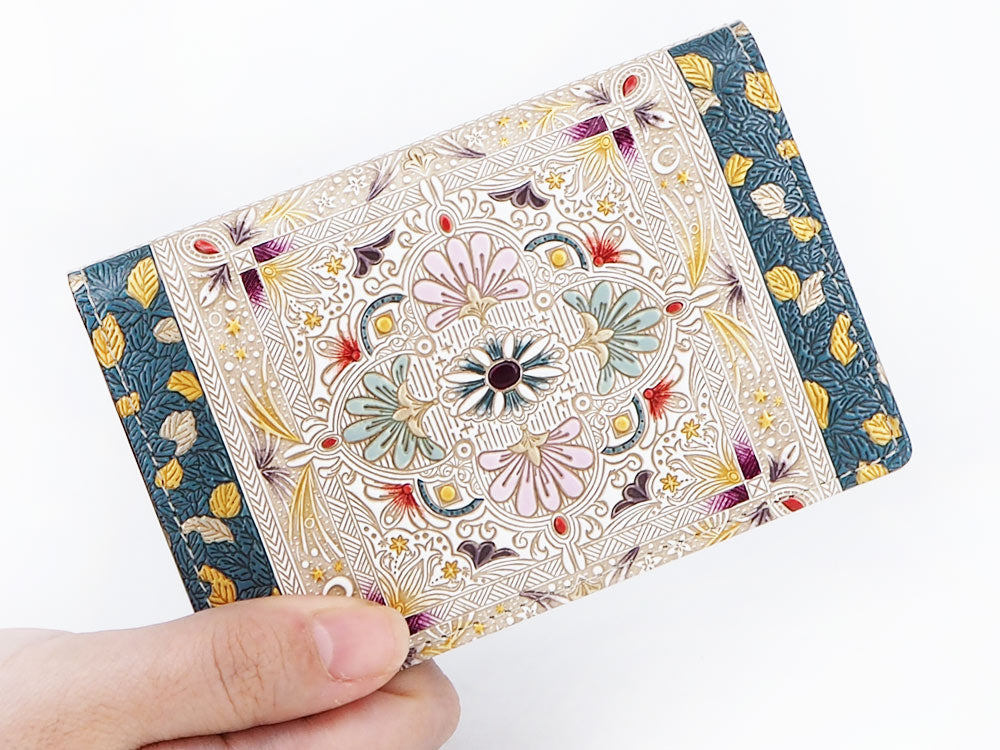 Golden Tapestry Business Card Case