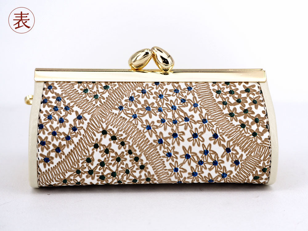 CHIRIMEN Fabric (Green) Lipstick Case