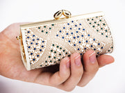 CHIRIMEN Fabric (Green) Lipstick Case