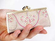 Silver Hearts (Mocha Pink) Lipstick Case