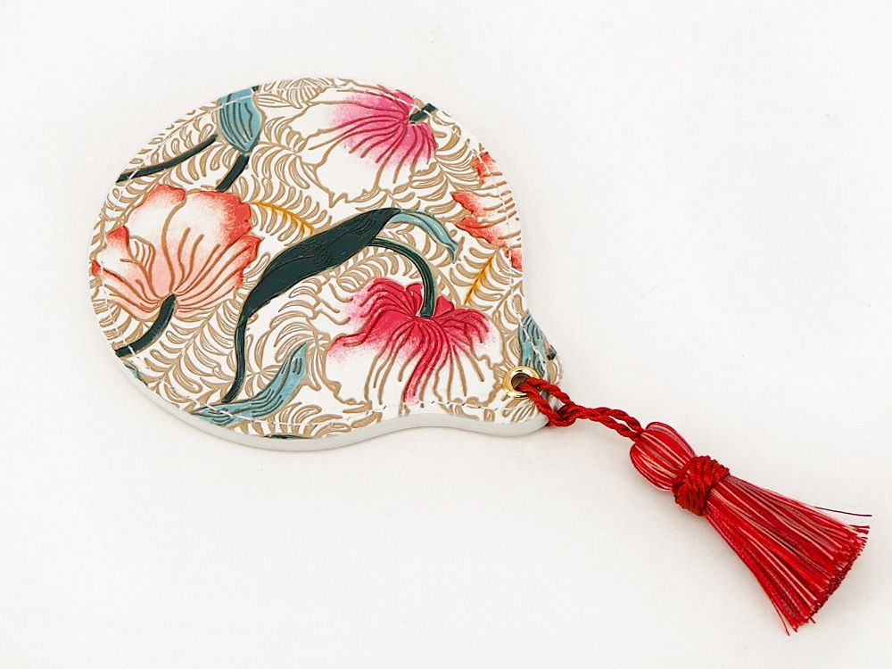 North Garden (Coral) Hand Mirror
