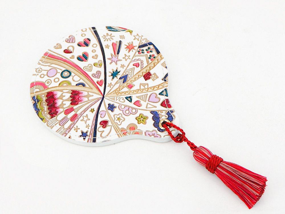 Glossy Hearts Hand Mirror