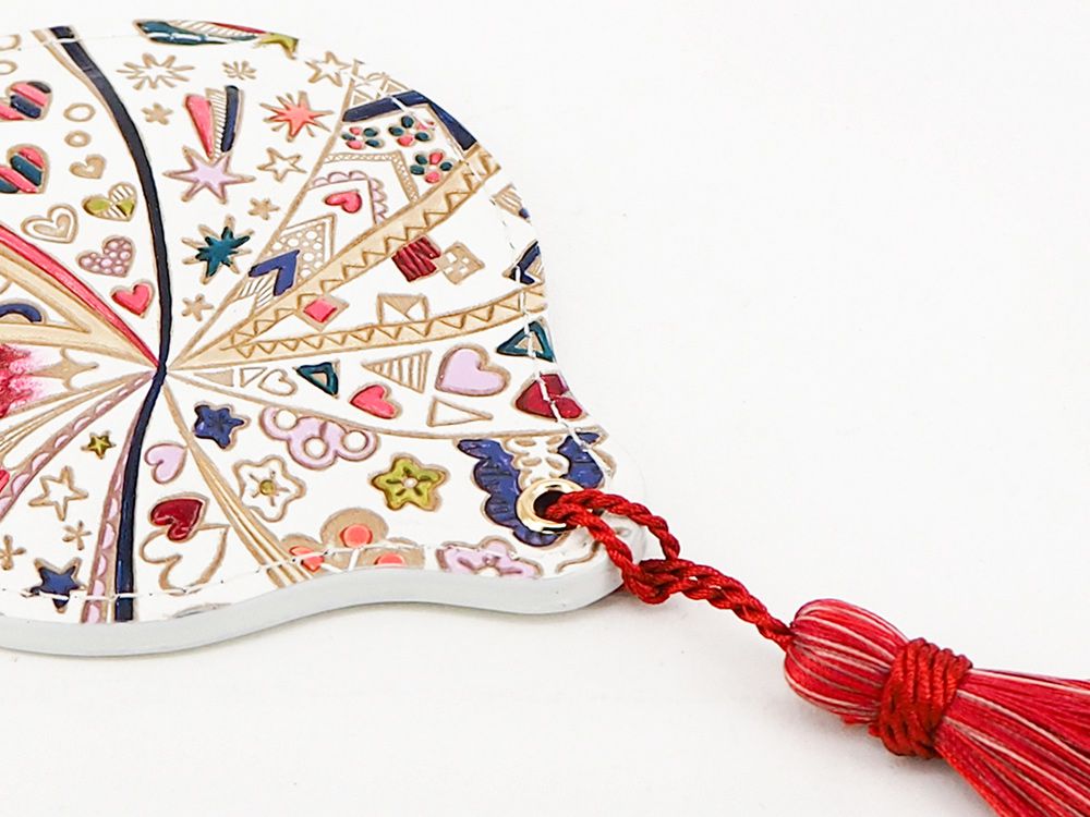 Glossy Hearts Hand Mirror