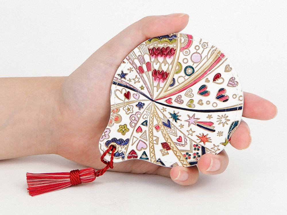 Glossy Hearts Hand Mirror