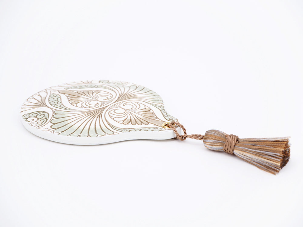 Rocaille (Khaki) Hand Mirror