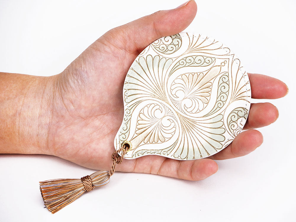 Rocaille (Khaki) Hand Mirror