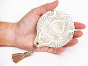 Rocaille (Khaki) Hand Mirror
