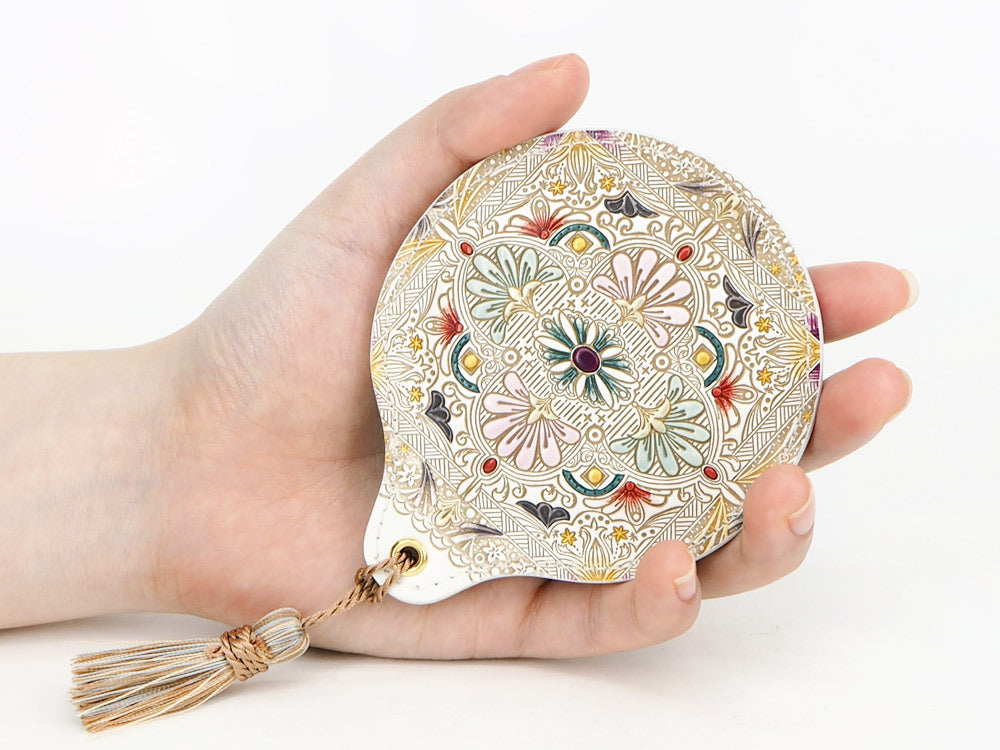 Golden Tapestry Hand Mirror