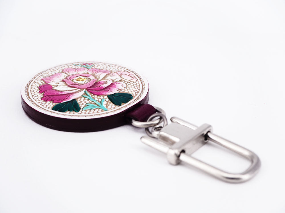 Japanese Peonies Key Ring