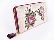 Roses Zippered Long Wallet