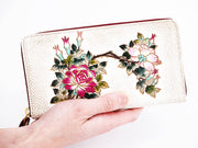 Roses Zippered Long Wallet