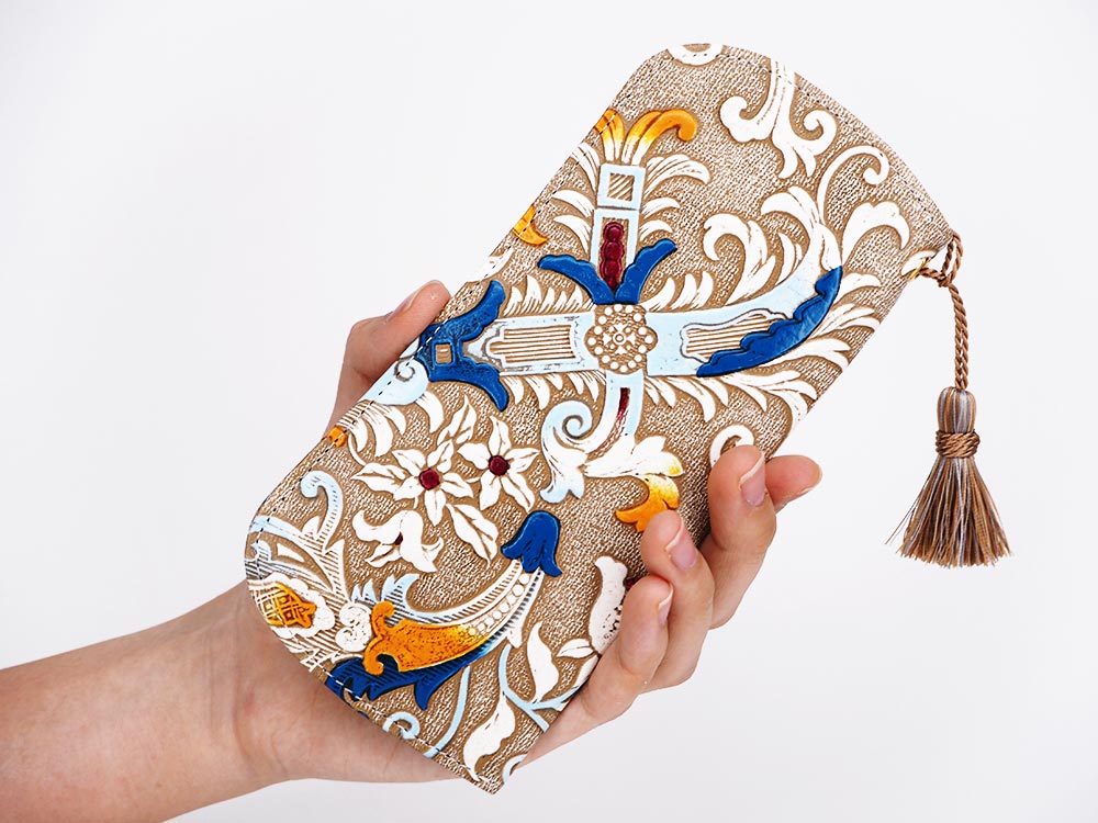 Arabesque (Blue) Eyeglasses Case