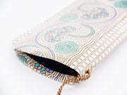 Silver Hearts (Mint Green) Eyeglasses Case