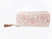 Silver Hearts (Mocha Pink) Eyeglasses Case