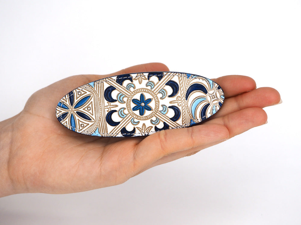 KINSHA - Persia Tiles (Blue) Hair Clip