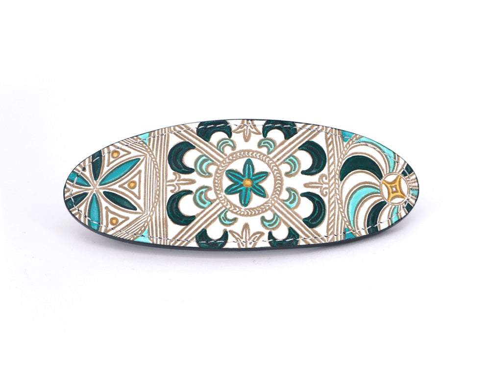 KINSHA - Persia Tiles (Green) Hair Clip