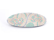 Silver Hearts (Mint Green) Hair Clip
