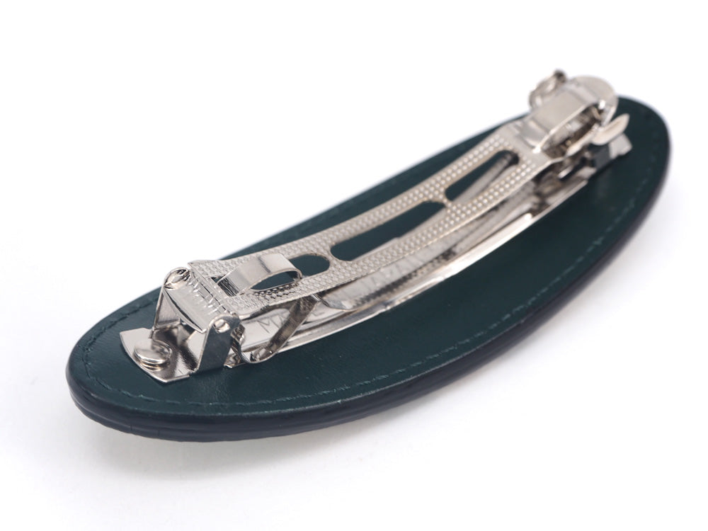 Silver Hearts (Mint Green) Hair Clip