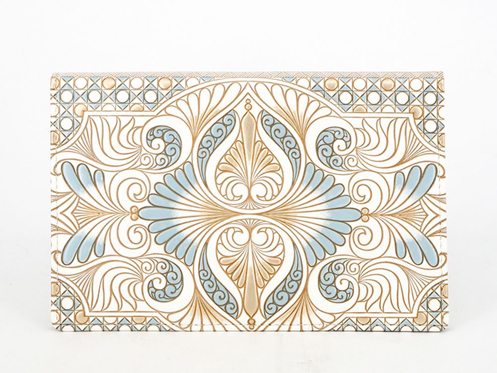 Rocaille (Blue) Passport Case