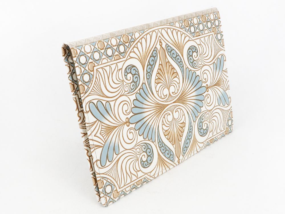Rocaille (Blue) Passport Case