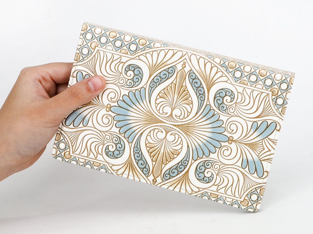 Rocaille (Blue) Passport Case