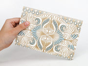 Rocaille (Blue) Passport Case