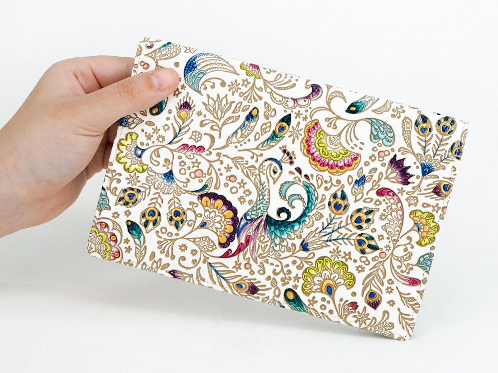 Peacock Passport Case