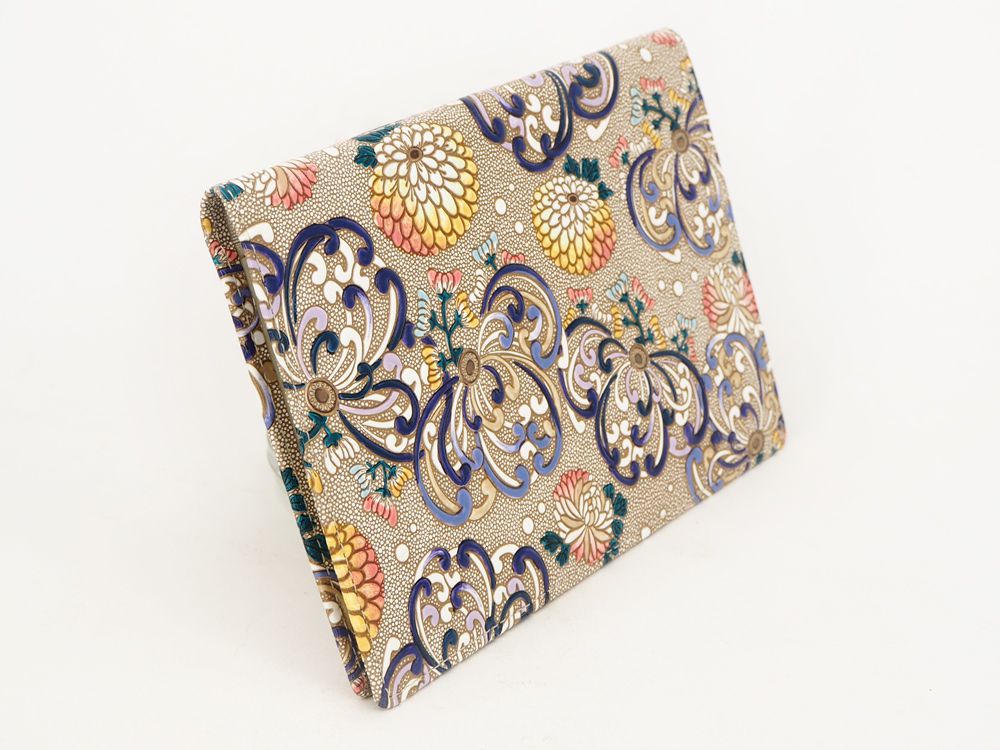 RANGIKU - Firework Chrysanthemums (Blue&Yellow) Passport Case