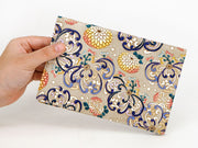RANGIKU - Firework Chrysanthemums (Blue&Yellow) Passport Case
