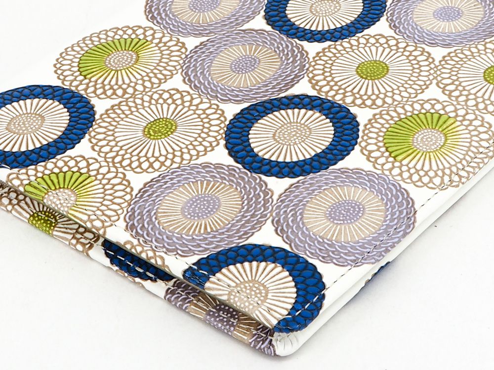 Umbrella Chrysanthemums (Shimmering Blue) Passport Case