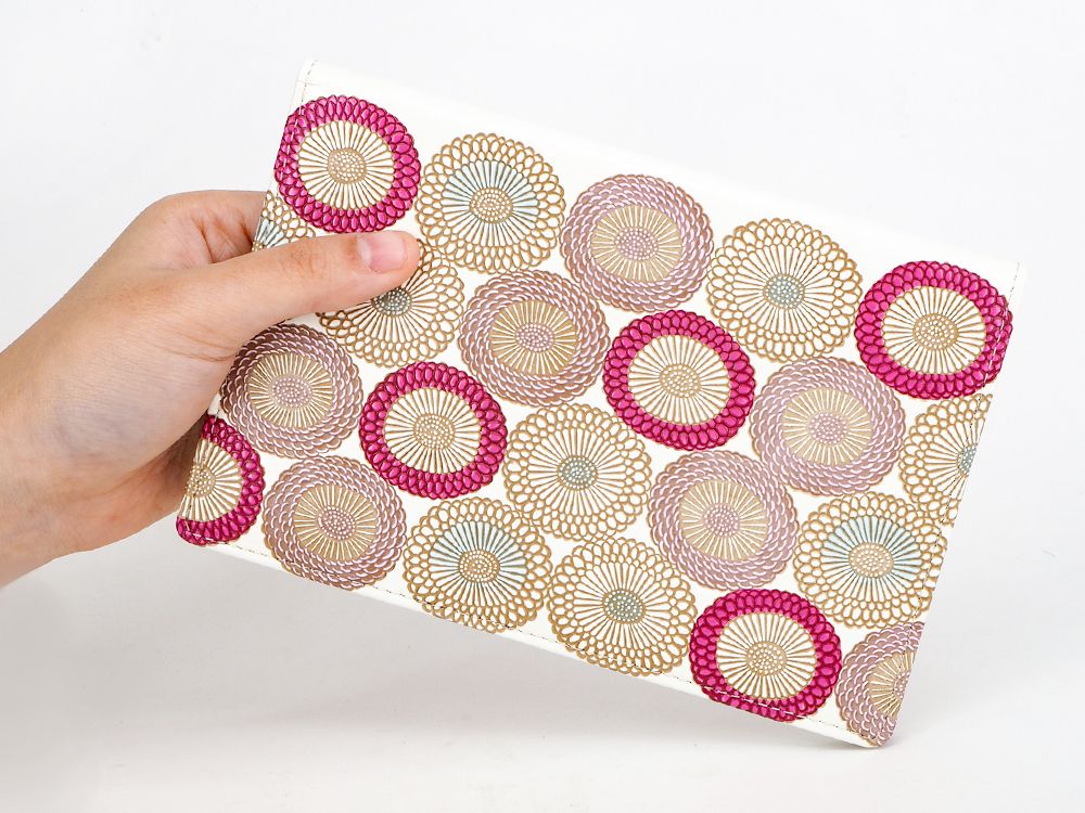 Umbrella Chrysanthemums (Peach Blossom) Passport Case