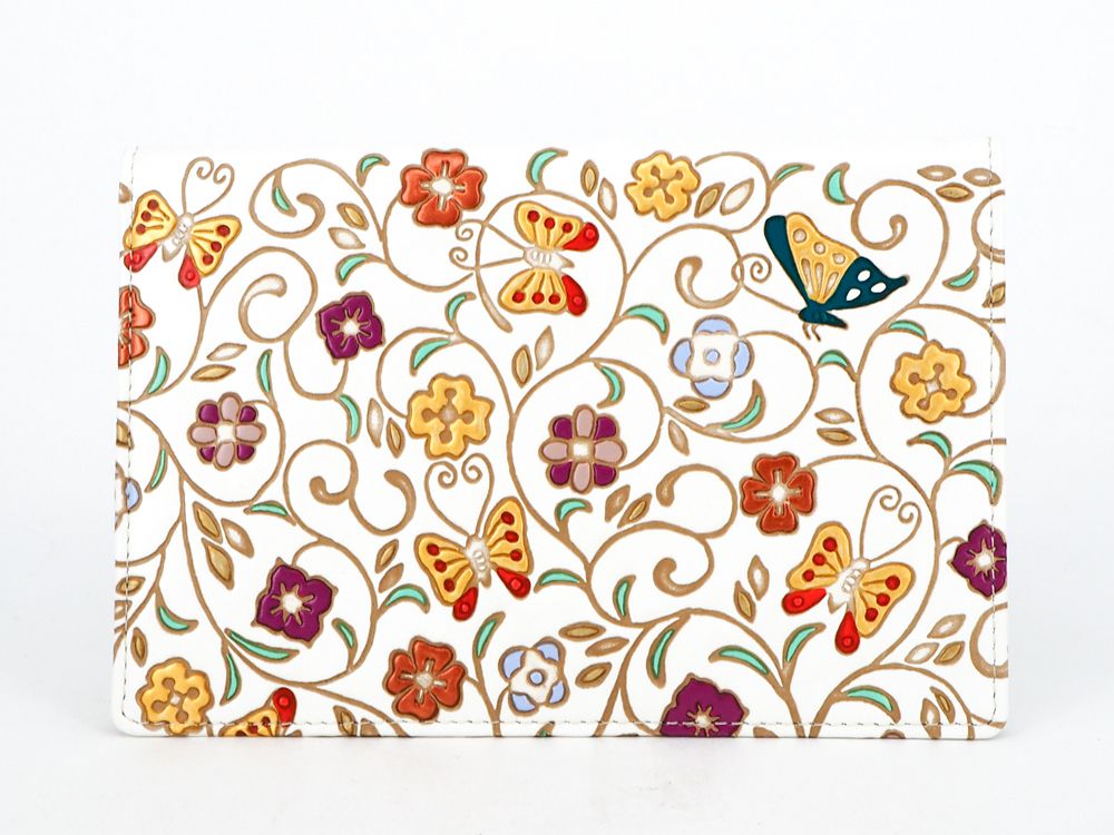 KINKARAOOBANA - Golden Flowers and Butterflies Passport Case
