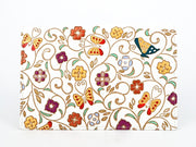 KINKARAOOBANA - Golden Flowers and Butterflies Passport Case