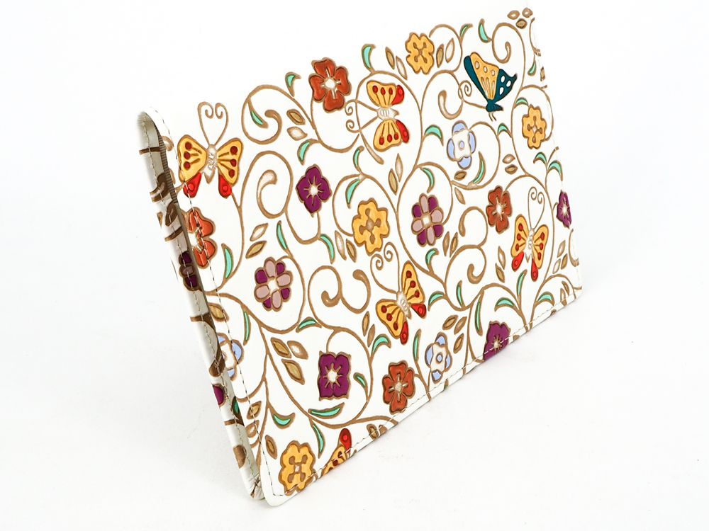 KINKARAOOBANA - Golden Flowers and Butterflies Passport Case