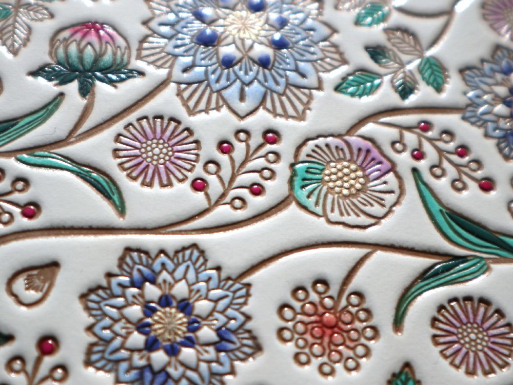 Dahlia (Cobalt Blue) Hand Mirror